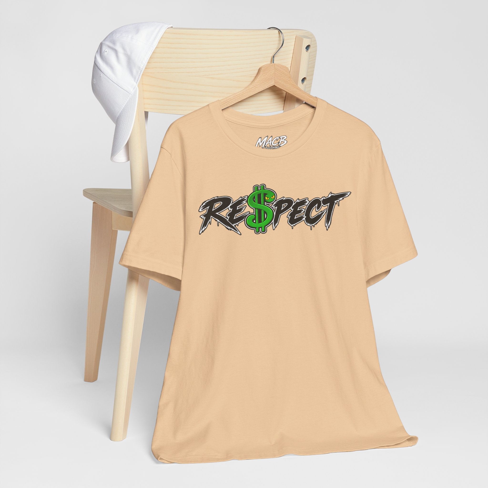 Unisex white color dark font combo